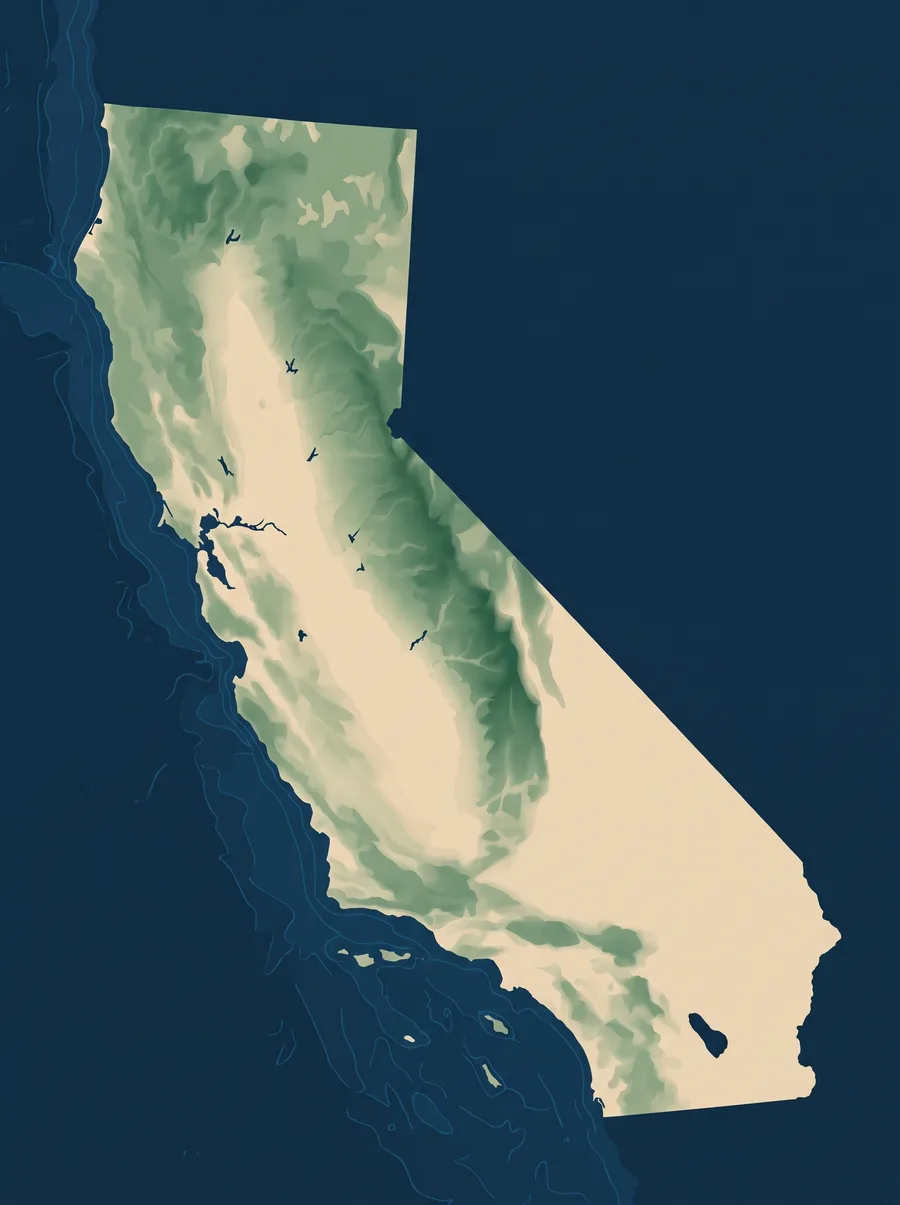 A map of California