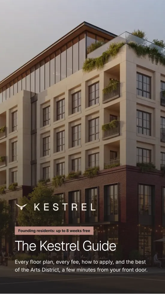 Cover of the Kestrel Arts District guide