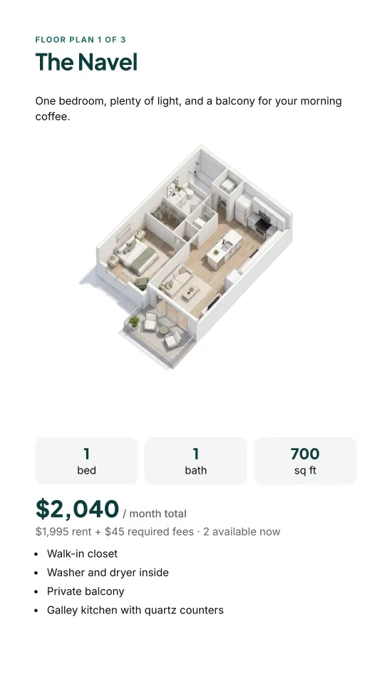 A floor plan page from the guide